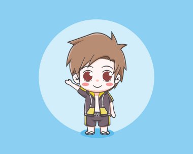 Yazın çizilen çizgi filmdeki yakışıklı çocuk.