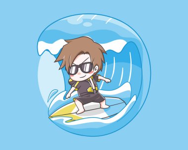 Yazın çizilen çizgi filmdeki yakışıklı çocuk.