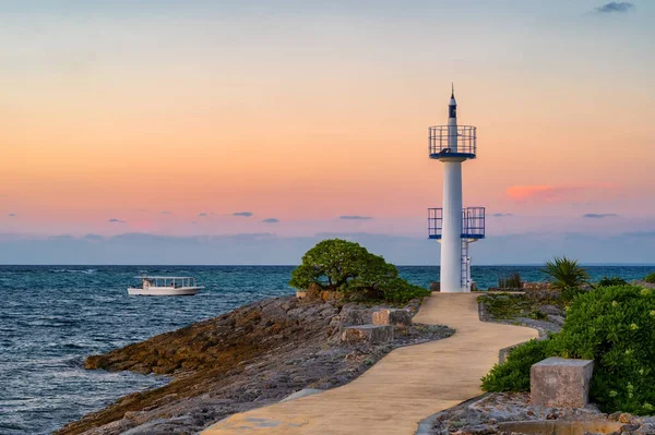 Tramonto Onna Son Okinawa Giappone Una Destinazione Turistica Popolare Con — Foto Stock
