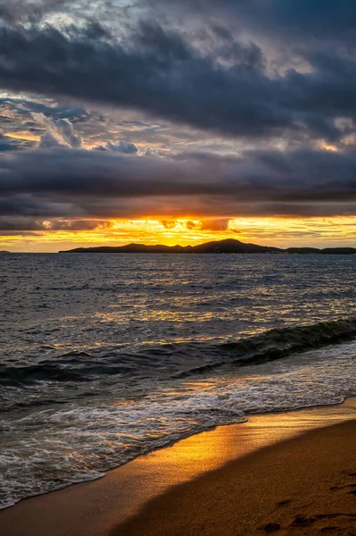 Stormy Tropical Skies Beach Pattaya Thailand Monsoon Rainy Season Can — Stockfoto