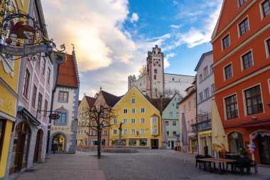 04.11.2022. Fussen, Almanya: Güzel renkli romantik şehir Fussen Almanya