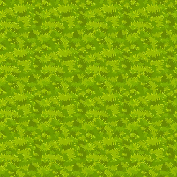 Płynny wzór zielona trawa, trawnik lub boisko do piłki nożnej. — Wektor stockowy