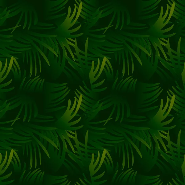 Seamless pattern tropic palm leaves repeating background for design. — Vettoriale Stock