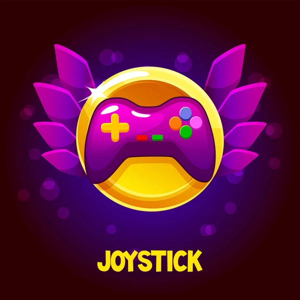 Cartoonjoystick Ícone Para Jogo Ícone Console Joystick Ilustração Vetorial Para — Vetor de Stock