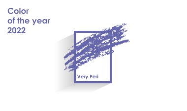 2022 yılının rengi. Çok Peri tarzı. Vektör arkaplanı