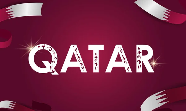 Idrottsevenemang 2022 Qatar Illustration Fotboll — Stock vektor