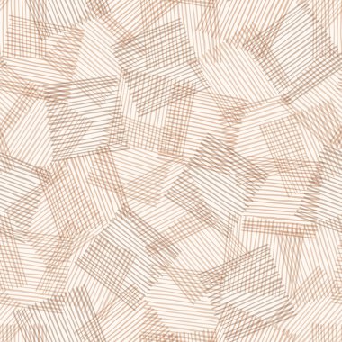 Kahverengi çizgiler. İşaretli kalemle çizilmiş çizgiler. Vektör karalaması kusursuz desen. Kumaş, ambalaj, kart veya duvar kağıdı için arka planı tekrarla.