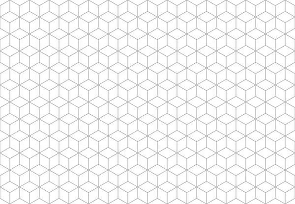 Grille Isométrique Motif Sans Couture Fond Cubique Formes Géométriques Hexagonales — Image vectorielle