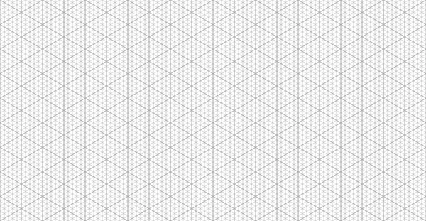 Isometric Grid Seamless Pattern Triangle Graph Paper Hexagonal Triangular Geometric — Stock Vector