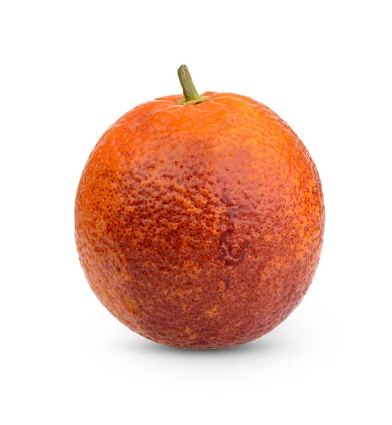 Färsk Apelsin Blod Isolerad Vit Bakgrund — Stockfoto