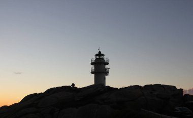 sunset from one of the lighthouses of the north coast of Galicia