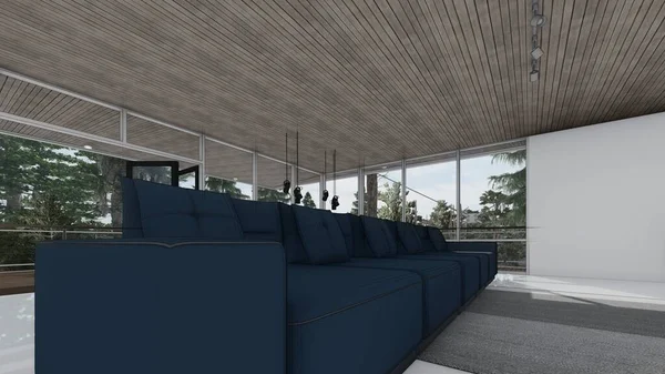 Mobilya modern oturma odası kanepe masası televizyon dolabı iç taslak 3D resim