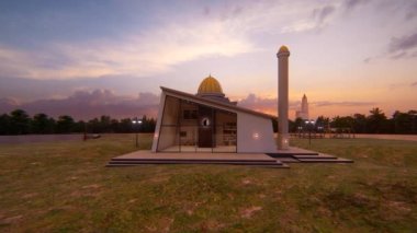Öğleden sonra modern cami 3D animasyon