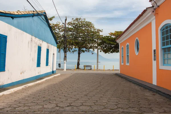 Χαρακτηριστική Οδός Έξοδο Στη Θάλασσα Στην Πόλη Ribeiro Ilha Βραζιλία — Φωτογραφία Αρχείου