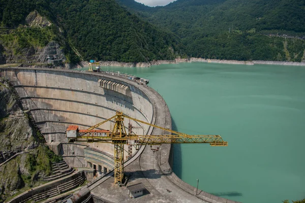 Hydroelectric dam on the Inguri river, Mestia, Georgia