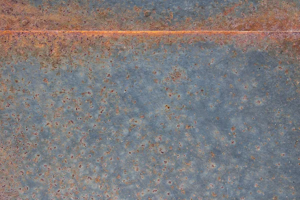 卷曲生锈的金属纹理 铁锈和氧化的金属背景 旧金属铁板 用线条和空格输入文本的抽象艺术 — 图库照片