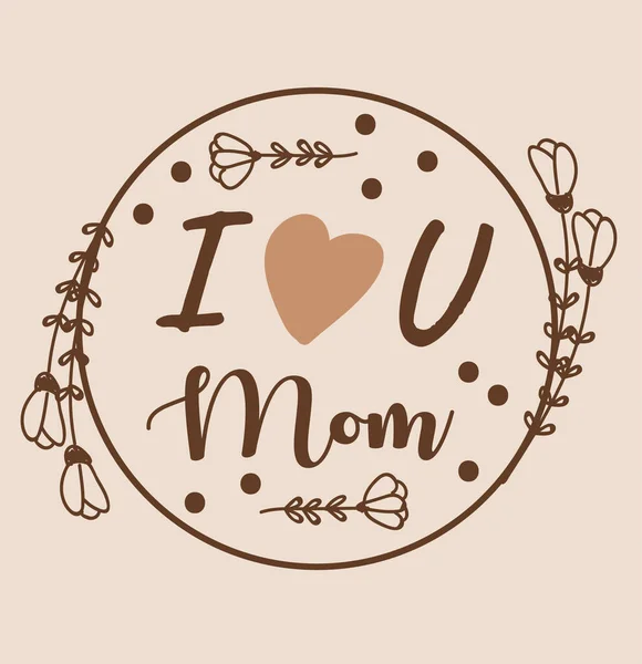 Stickers Mother Day Signs Symbols Objects Templates Planners Invitations Notebooks — Vector de stock