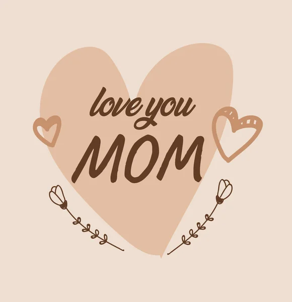 Stickers Mother Day Signs Symbols Objects Templates Planners Invitations Notebooks — Vector de stock
