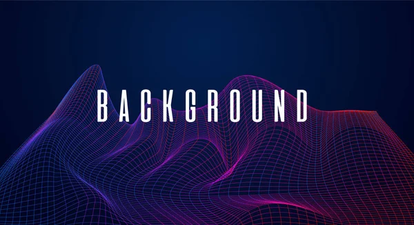 Futuristic Metaverse Background Neon Box Perspective Abstract Background — Stockový vektor