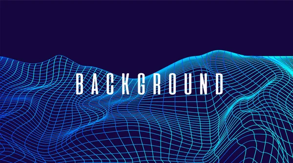 Futuristic Metaverse Background Neon Box Perspective Abstract Background — Vector de stock