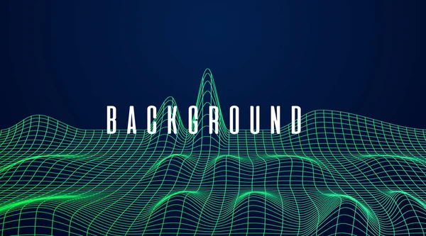 Futuristic Metaverse Background Neon Box Perspective Abstract Background — Stockvector