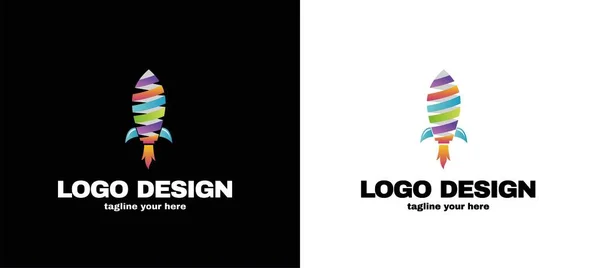 Logo Design Company Collection Soyut Business Icon Set Modern Technology — Stok Vektör