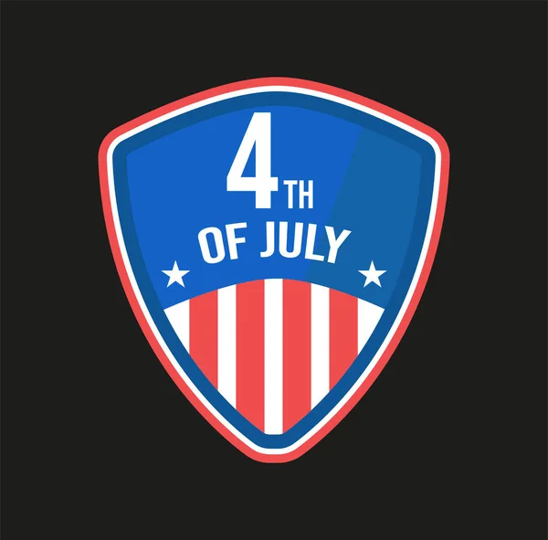 Feliz Julho Feliz Julho América Independência Dia Tshirt Design Vetor — Vetor de Stock