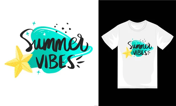 Summer Shirt Design Template Vector File Summer Beach Shirt Design — Stock Vector