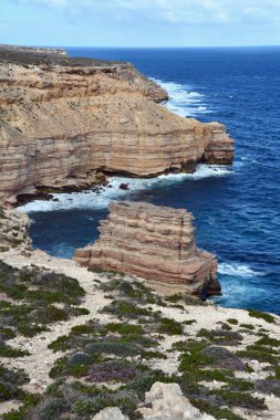 Ada Rock Kalbarri 'nin Bigurda Sahil Yolu manzarası