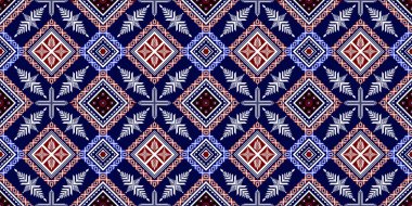 Geometrik desenli yazdırma sınırı geleneksel dikişsiz desen çizimi