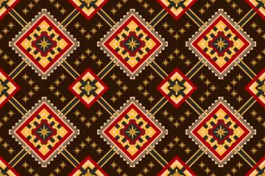 Geometrik desenli yazdırma sınırı geleneksel dikişsiz desen çizimi