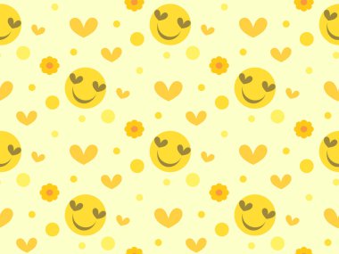 Sarı arkaplanda kusursuz bir çizgi film karakteri var.