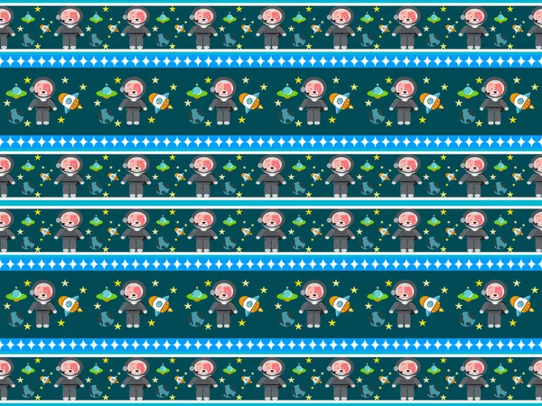 mavi arkaplanda çizgi film karakteri deseni