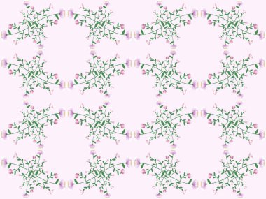 pembe bir arka plan üzerinde çiçek seamless modeli