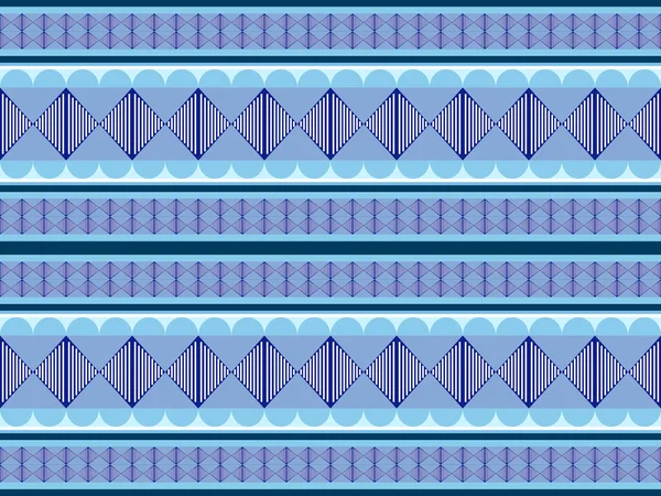 Modello Geometrico Etnico Astratto Stampa Bordo Tradizione Motivo Floreale Etnico — Vettoriale Stock