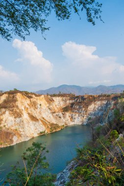 Tayland 'ın büyük kanyonu. kaya kayalığı