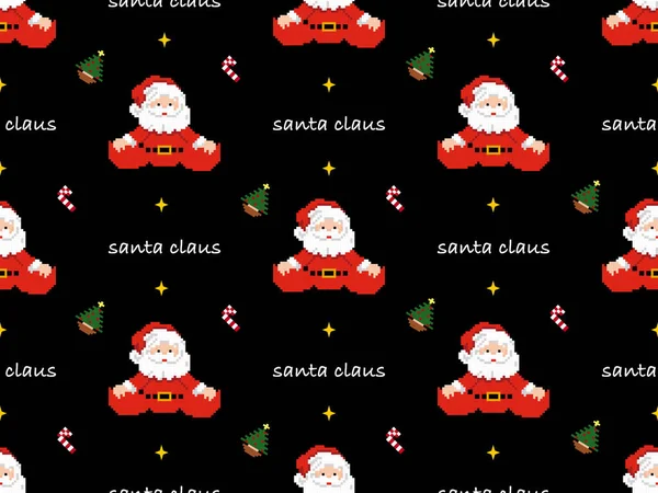 Персонаж Санта Клауса Черном Фоне — стоковый вектор
