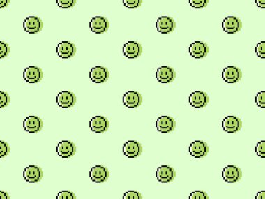 Yeşil arkaplanda kusursuz bir çizgi film karakteri.. 