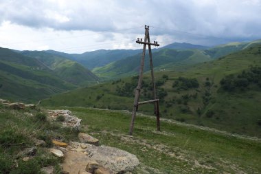 Dağ, yukarıdan manzara, resim gibi dağlar.