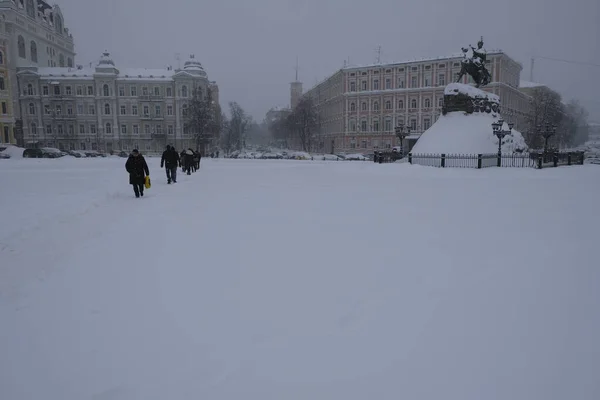 Vinter Kiev Ukraina — Stockfoto