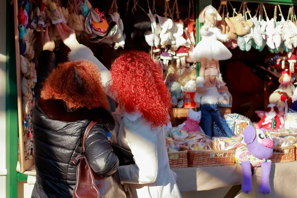 Christmas Decoration Market — Stock Photo, Image