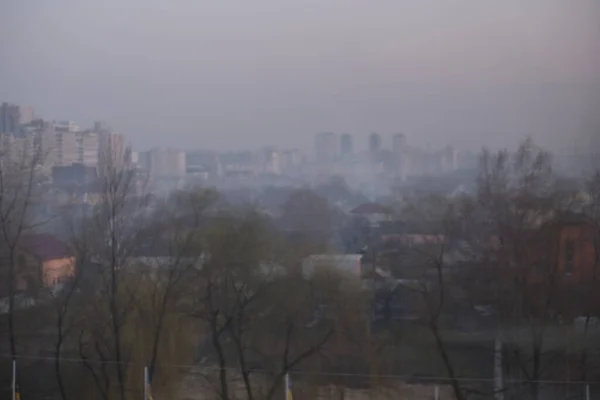 Pohled Město Hlavního Města Státu Ukrajiny — Stock fotografie