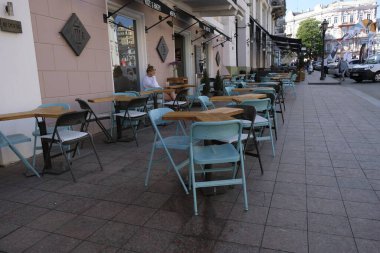 Odessa, Ukrayna 'da restoran ve kafe.