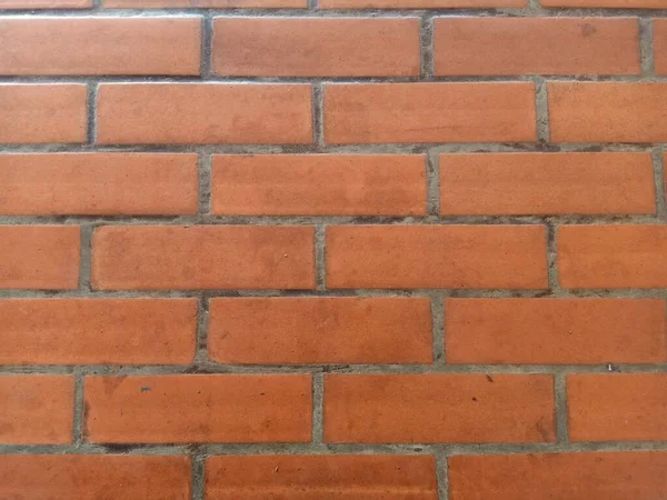 Red Brick Wall Texture Close Background Photo — Stock Photo, Image