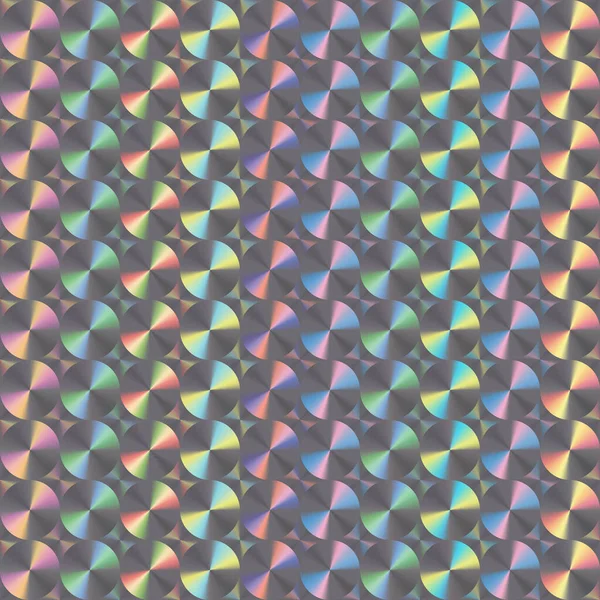 ホログラムステッカーの背景 色のオーバーフローと現代のホロ紙の背景 カラフルなレトロな虹のホログラム紙 — ストックベクタ