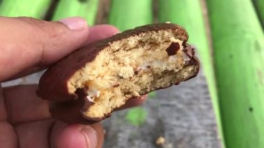 Katmanlı pasta ya da çikolatalı puding.