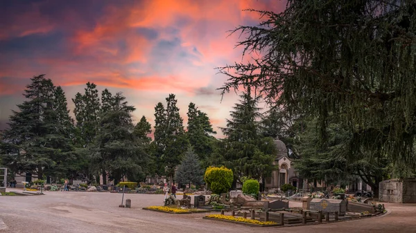 Monumental Cemetery Milan April 2022 — Foto Stock