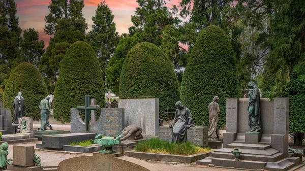 Cimitero Monumentale Milano Aprile 2022 — Foto Stock