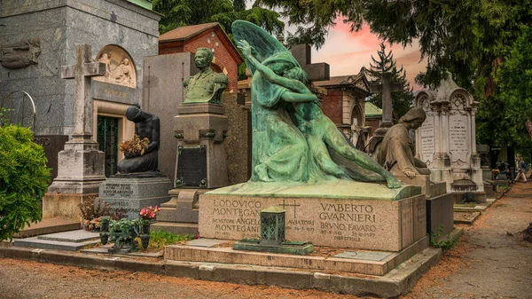 Monumental Cemetery Milan Italy 2022 — Foto Stock