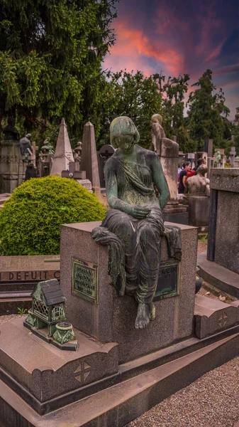 Monumental Cemetery Milan Italy 2022 — Foto Stock